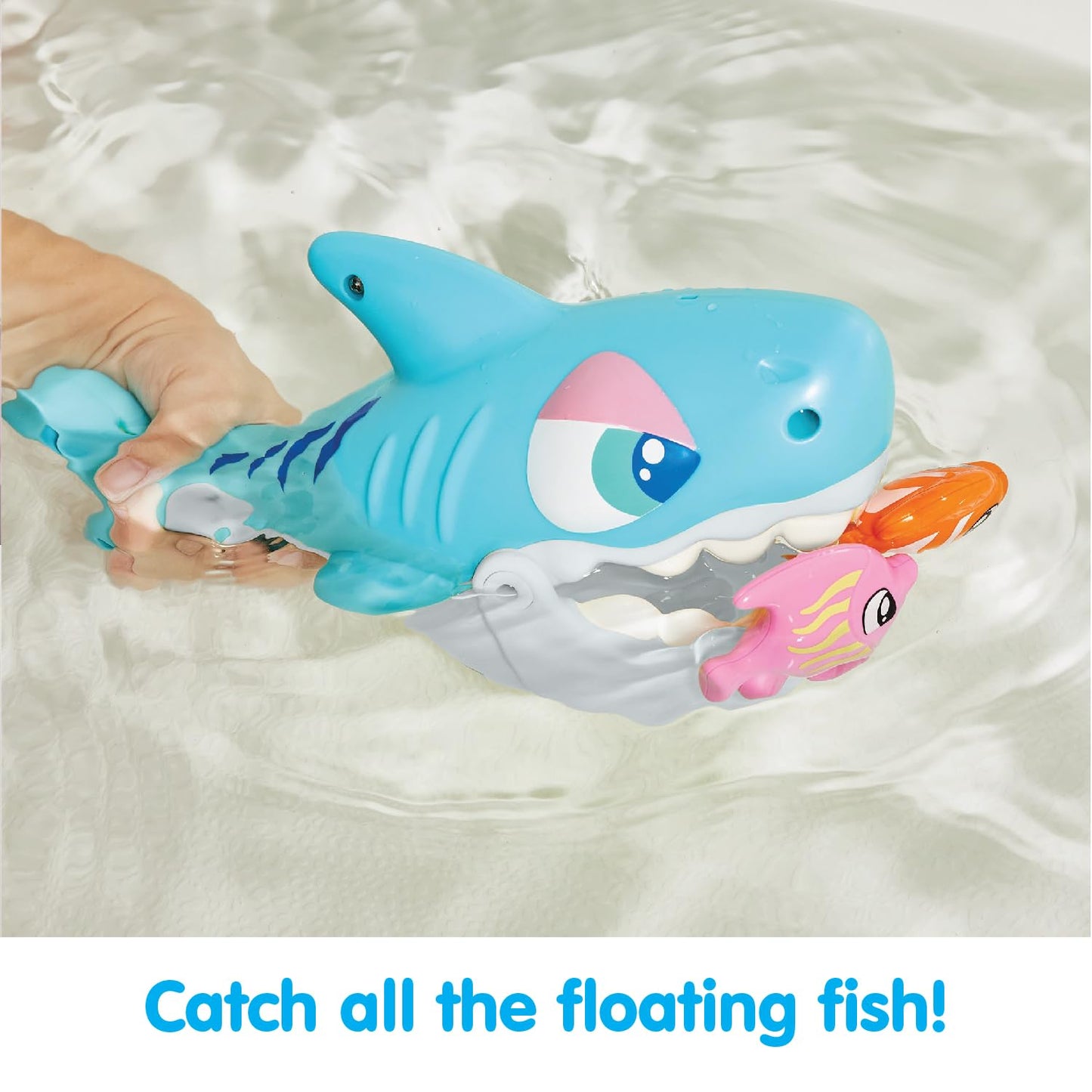 Kidoozie Splish ‘n Splash Chomping Shark, Bathtime Tub Toy for Toddlers Ages 2+
