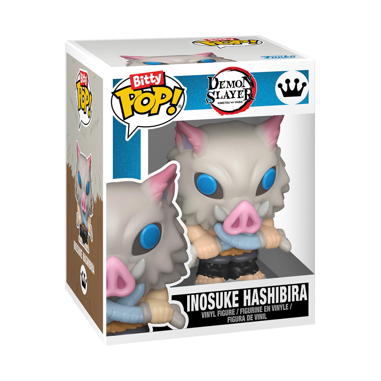 Funko Pop! Bitty 4pk: Demon Slayer - Inosuke Hashibira, Kyojuro Rengoku, Genya Shinazugawa, and Mystery Figure - 0.9 Inch (2.2 Cm) Collectable