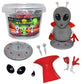 Build Buddiez DIY Aliens Craft Kit - 3 Pack | Build, Decorate & Display Air-Dry Clay Alien | Creative Arts & Crafts Activity for Kids Ages 5+ | Great