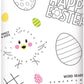 Custom Bundle Childrens Easter Fun Party Supply Activity Bundle - Includes Color-On Paper Tablecloth and Crayons