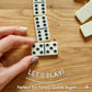 Double Six Professional Dominoes - White with Black Dots, Case Color May Very