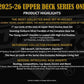 Upper Deck 2025-26 Series 1 Hockey Binder Starter Kit