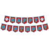 Cartoon Dog Paw Happy Birthday Banner- Cute Birthday Decorations for Boys, Cartoon Themed Happy Birthday Sign for Boys 1st 2nd 3rd Party Baby Shower