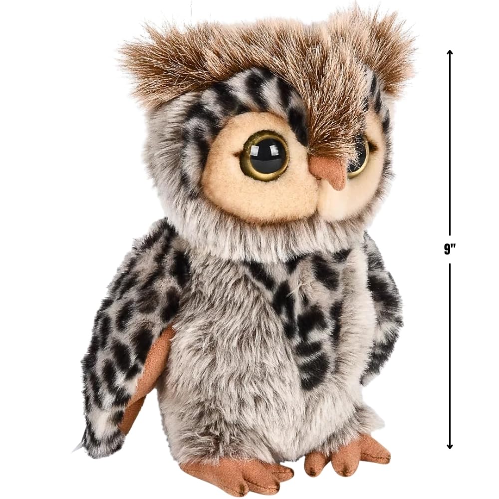 9" Heirloom Floppy Brown Eagle Owl