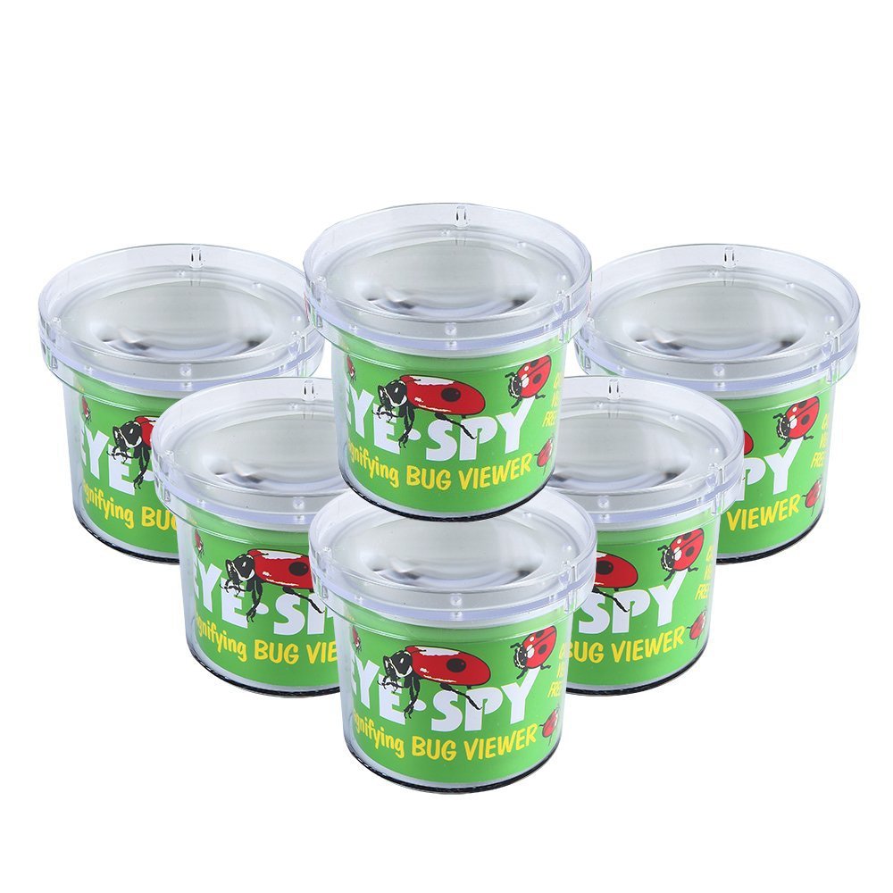 AlleTechPlus Critter Cage Magnifying Bug Reviewer Kid's Toy, Nature Exploration Toys Insect Magnifier Backyard Explorer (6 Packs)