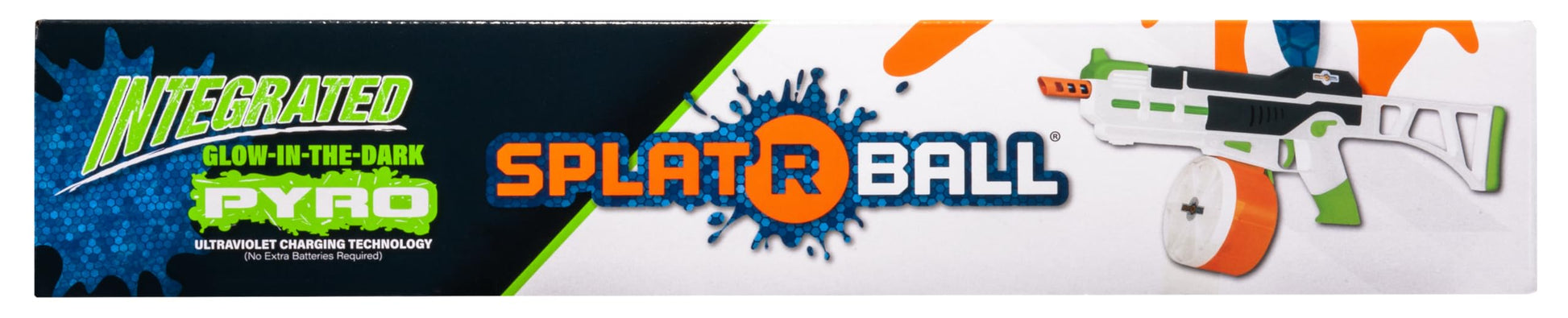 SplatRball 1200 Pyro Glow-in-The-Dark Gel Ball Water Bead Blaster Gun Kit. Splat R Ball Everything with The Electric Blaster able to Shoot up