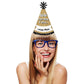 Big Dot of Happiness Pop, Fizz, Clink! - Cone Party Hats - 2026 New Year's Eve Resolution Cone Party Hat for Kids and Adults - Set of 8 (Standard