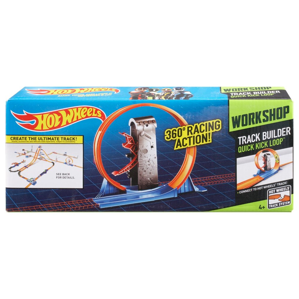 Hot Wheels Track Builder Deluxe Quick Kick Loop Stunt Set