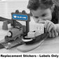 Replacement Stickers or Labels Sheet for Fisher-Price Thomas and Friends Talking Thomas and Percy Train Playset - GLK80