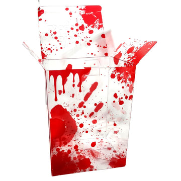 BattleCat Zone Red Blood Splatter Box Protector - 0.5mm Thick Protective Plastic Case Compatible with 4-Inch Funko Pop Figures - 2-Buckle Design