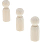 Bright Creations Peg People Kit - 1.77 in Height x 0.6 in Diameter, 50 Pack - Unfinished Smooth Wood for Crafts & Custom Painting - for DIY Projects