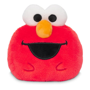 TeeTurtle Elmo and Cookie Monster 4" Reversible Sesame Street Plushie - Cute Kawaii Soft Stuffed Mood Toy for Kids and Adults
