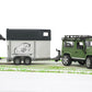 Bruder 02592 Land Rover Defender with Horse Trailer & Horse, 1:16 Scale