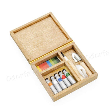 Odoria 1/12 Miniature Paint Box Dollhouse Decoration Accessories