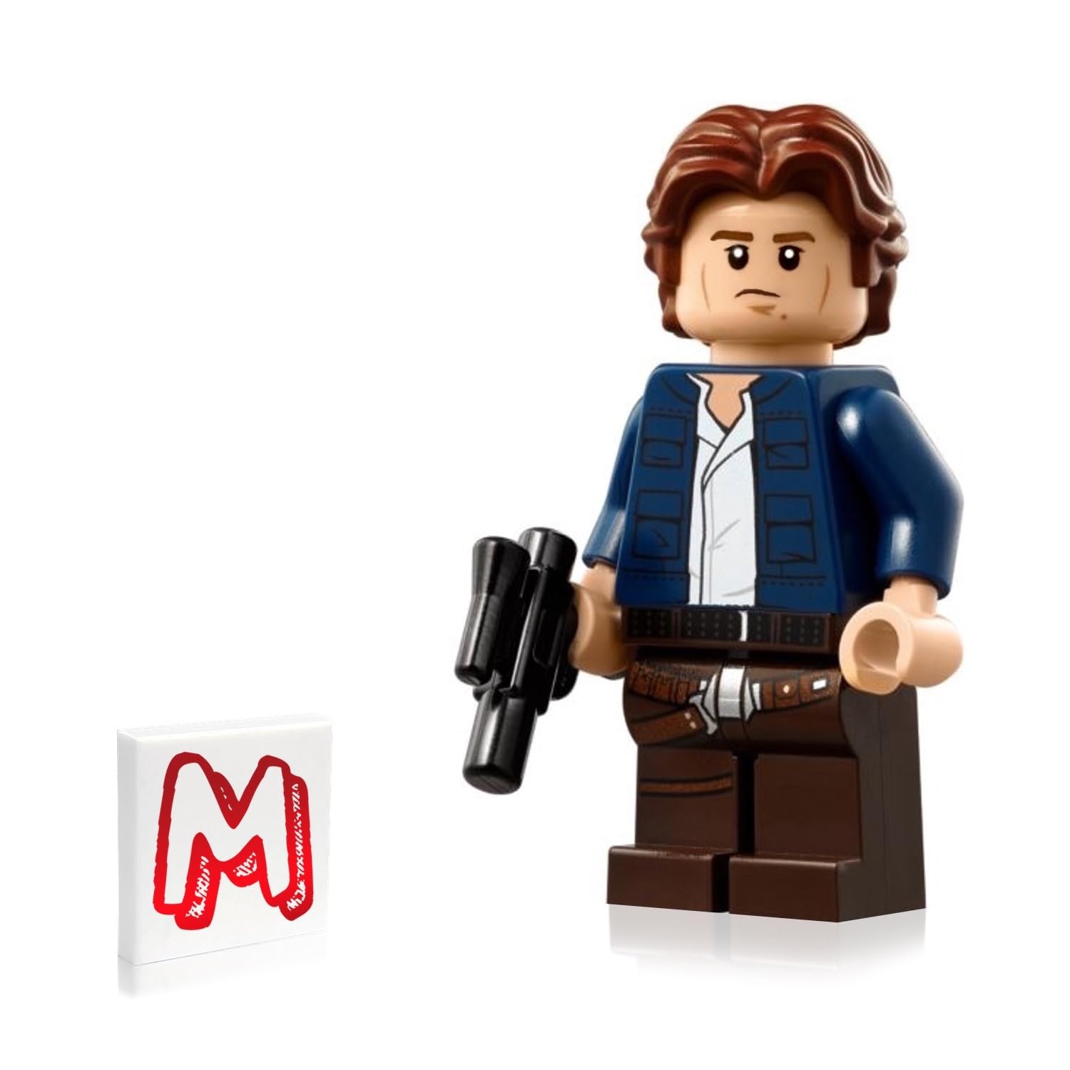 LEGO Star Wars Minifigure - Han Solo with Holster Pattern (with Blaster) 75243