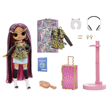 L.O.L. Surprise! OMG World Travel™ City Babe Fashion Doll with 15 Surprises Including Outfit, Travel Accessories and Reusable Playset - for Girls Ages