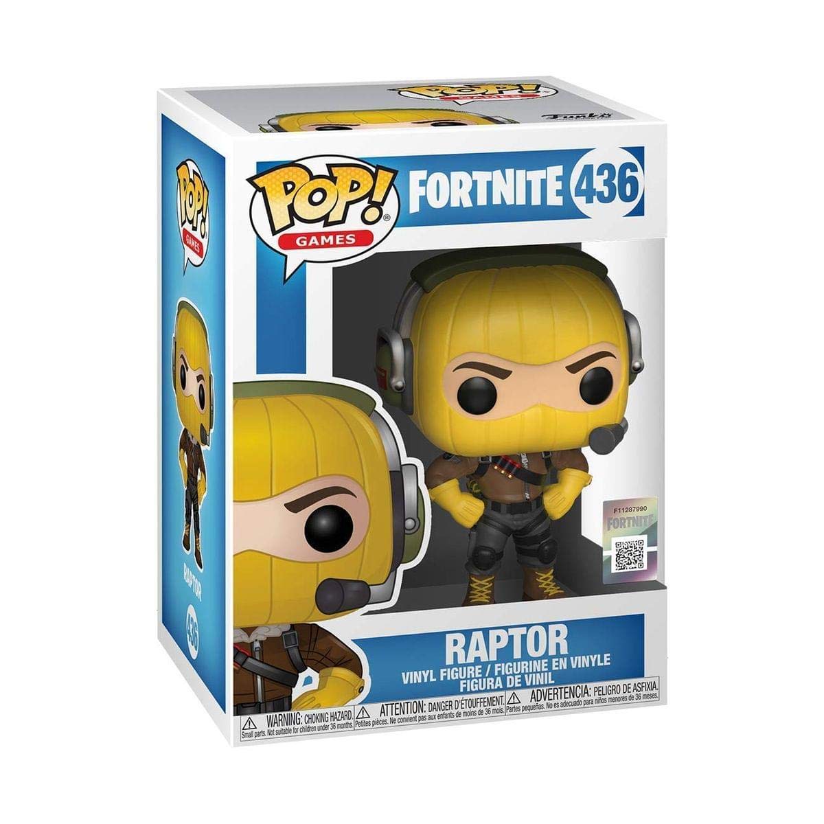 Funko Pop! Games: Fortnite - Raptor, Multicolor, Standard