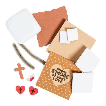 Fun Express 3D S'More Religious Craft Kit for Kids - Creative DIY Craft - Projects for Religious Activities Sunday School Church - Home Fun - Ideal