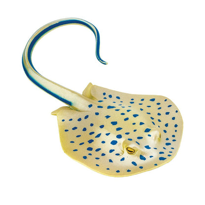 Safari Ltd. Blue Spotted Ray Figurine - Lifelike 6.5" Model Figure - Educational Toy for Boys, Girls, and Kids Ages 3+