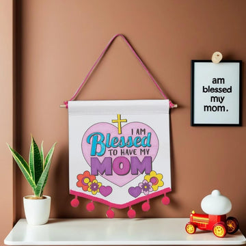 Color Your Own Religious Mother’s Day Pom-Pom Banners - Makes 12 - Sunday School and Craft Kits for Kids