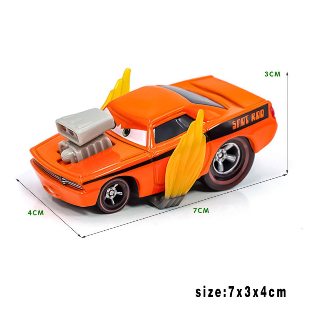 Movie Car Toys Racing Clan Wingo Slug DJ Boust Metal Diecast Car Kids Toy (Racing Party 5Pcs)