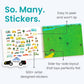 Cars, Trucks, Planes & Trains 500+ Kids Sticker Book by Cupkin Fun Toddler Travel Activity Coloring and Sticker Book, Road Trip Essentials, 12