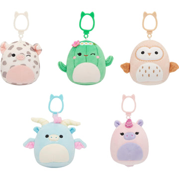 Squishmallows Original Clip 5-Pack (Byron, Hargrove, Maritza, Ruth, Rosie) - Official Jazwares Plush Clips (Amazon Exclusive)