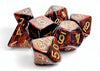 Chessex Mega-hedral Poly Set - Scarab, Blue Blood w/Gold (7)