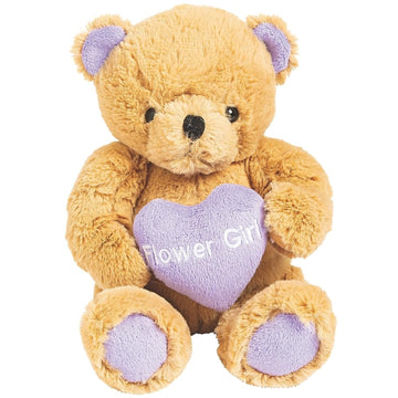 Fun Express Flower Girl Teddy Bear 8 Inch Stuffed Animal