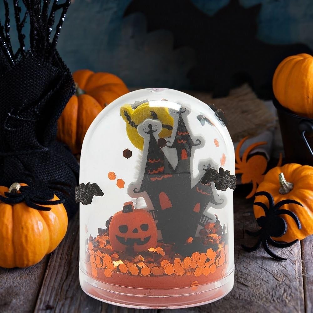 Halloween Glitter Snow Globe Craft Kit - Makes 12 - Craft Kits