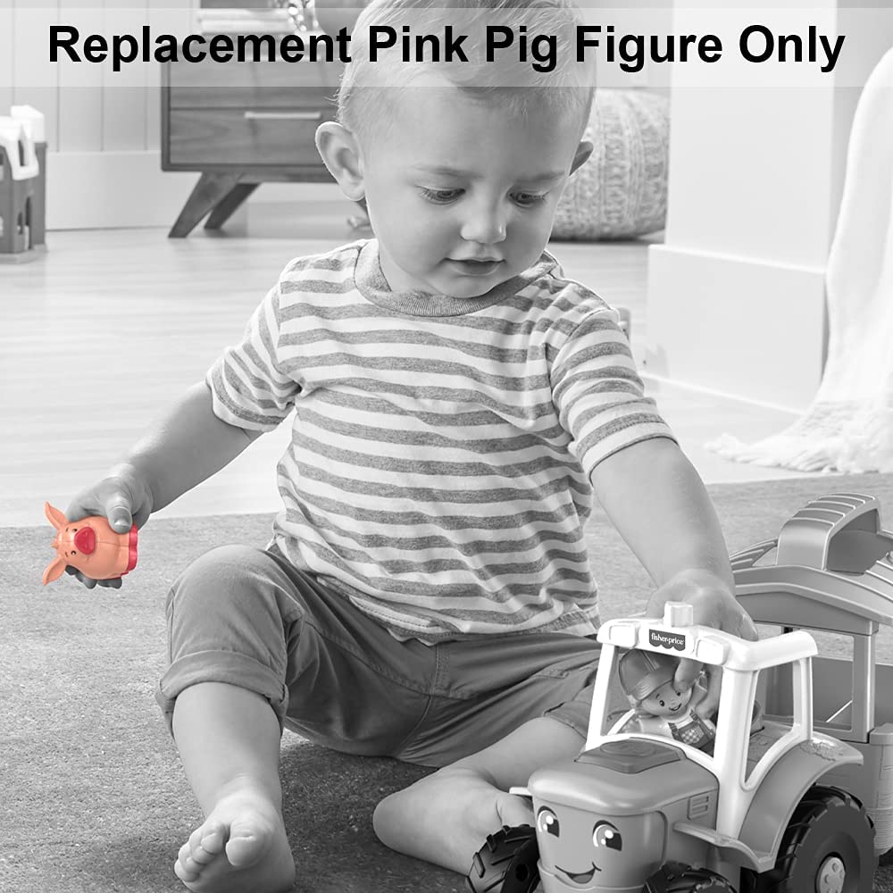 Fisher-Price Replacement Part Little People Caring for Animals Tractor Playset GLT77 - Replacement Pink Pig Figure
