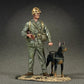 W. Britain Jack Tars & Leathernecks 13029 U.S. Marine Dog Handler World War 2 Pacific 1:30 Scale Metal (Approximately 2.5 INCHES Tall)