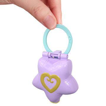 Polly Pocket Tiny Pocket Places Birthday Surprise Party Compact with 2 Reveals, Accessories, Micro Polly Doll & Sticker Sheet; for Ages 4 and Up