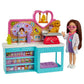 Barbie Chelsea Doll and Accessories, Pet Vet Playset with Doll, 4 Animals and 18 Pieces