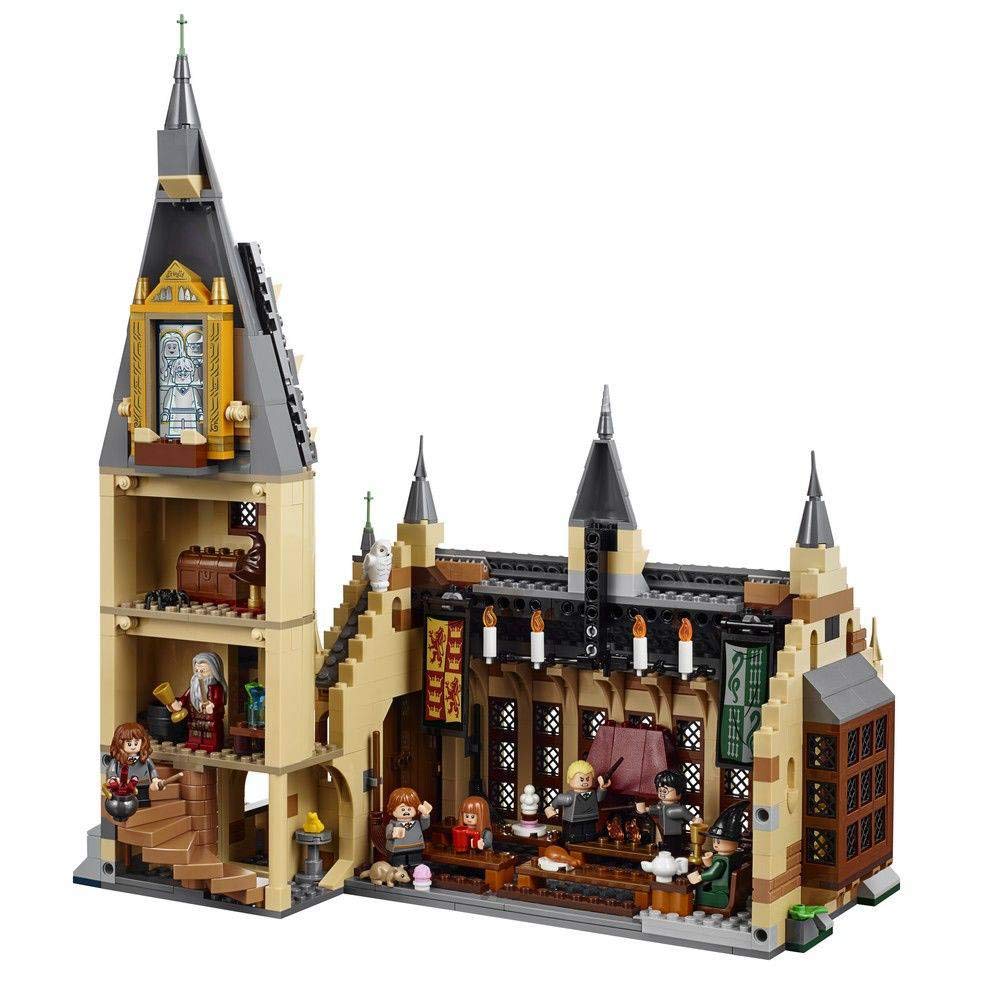 LEGO Harry Potter Hogwarts Great Hall 75954 Building Kit and Magic Castle Toy, Fantasy Creatures, Hermione Granger, Draco Malfoy and Hagrid (878