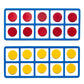 LEARNING ADVANTAGE Giant Magnetic Foam Ten Frames with 20 Disks