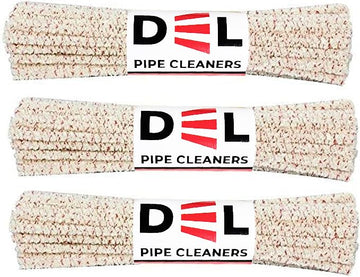 DEL Bundles Pipe Cleaners: Hard Bristle, 135 Count (Pack of 3), Yellow (Yellow)