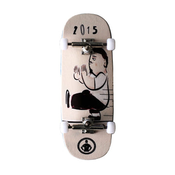 NOAHWOOD Complete Set Wooden (35X97mm Deck) Fingerboards Hand Made Short Nose Short Tail Deck(+Update 5G 34.5mm Ark i Trucks and Need DIY)(Logo PRO