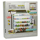 Showcase Wall Mount 5 Tier Display Case White with White Back Panel Mijo Exclusives for 1/64-1/43 Scale Models MJ8850W