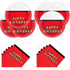 40Pcs Party Tableware Set - 20 Plates and 20 Napkins for Birthday Theme Party Design