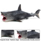 FLORMOON Megalodon Toys Figures - Realistic Huge Shark Figurine - Under Sea Creature Shark Toy, Educational Toy, Cake Topper Gift for Kids