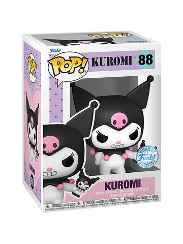 Epic Collectibles Hello Kitty - Kuromi with Phone Exclusive Vinyl Figure Collectibles Bundle with Compatible Funko Pop Box Protector