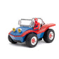 Jada Spider-Man Buggy RC with Non-Removable Spider-Man Figure - 7", Turbo Button, Full-Function Remote Control, Ages 6+, Red/Blue