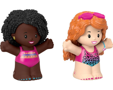 Fisher-Price Little People Toddler Toys Barbie Swimming Figure Set with 2 Characters for Preschool Pretend Play Kids Ages 18+ Months