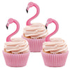 24Pcs Flamingo Cupcake Toppers, Tropical Cake Toppers
