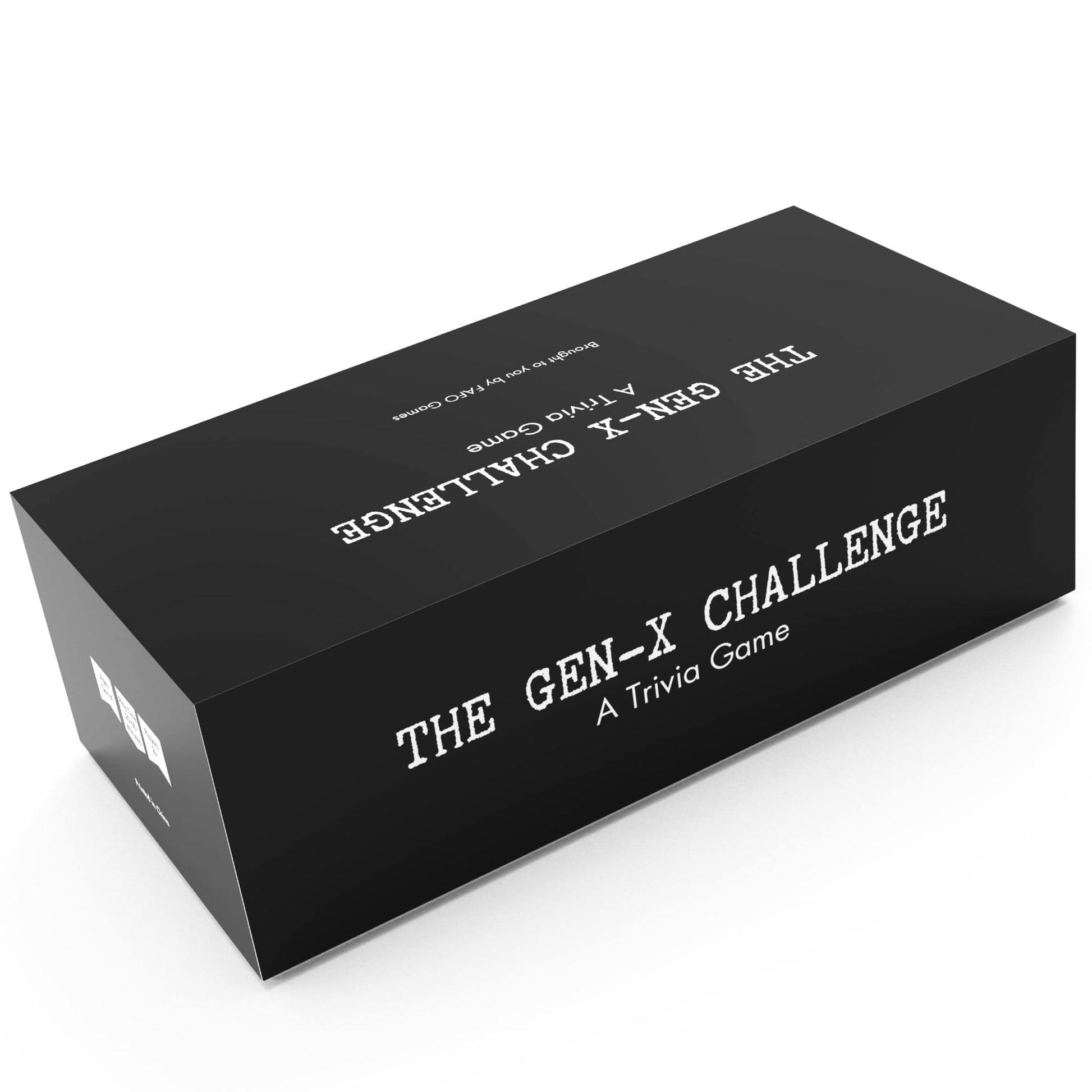 FAFO GAMES The Gen-X Challenge - 80s and 90s Trivia Card Game with 600 Trivia Cards - Pop Culture Trivia Game with Movies, Music, TV Shows - Ideal