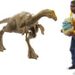 Mattel Jurassic World Toys Camp Cretaceous Darius and Gallimimus Human and Dino Pack with 2 Action Figures and 2 Accessories, Toy Gift Set and