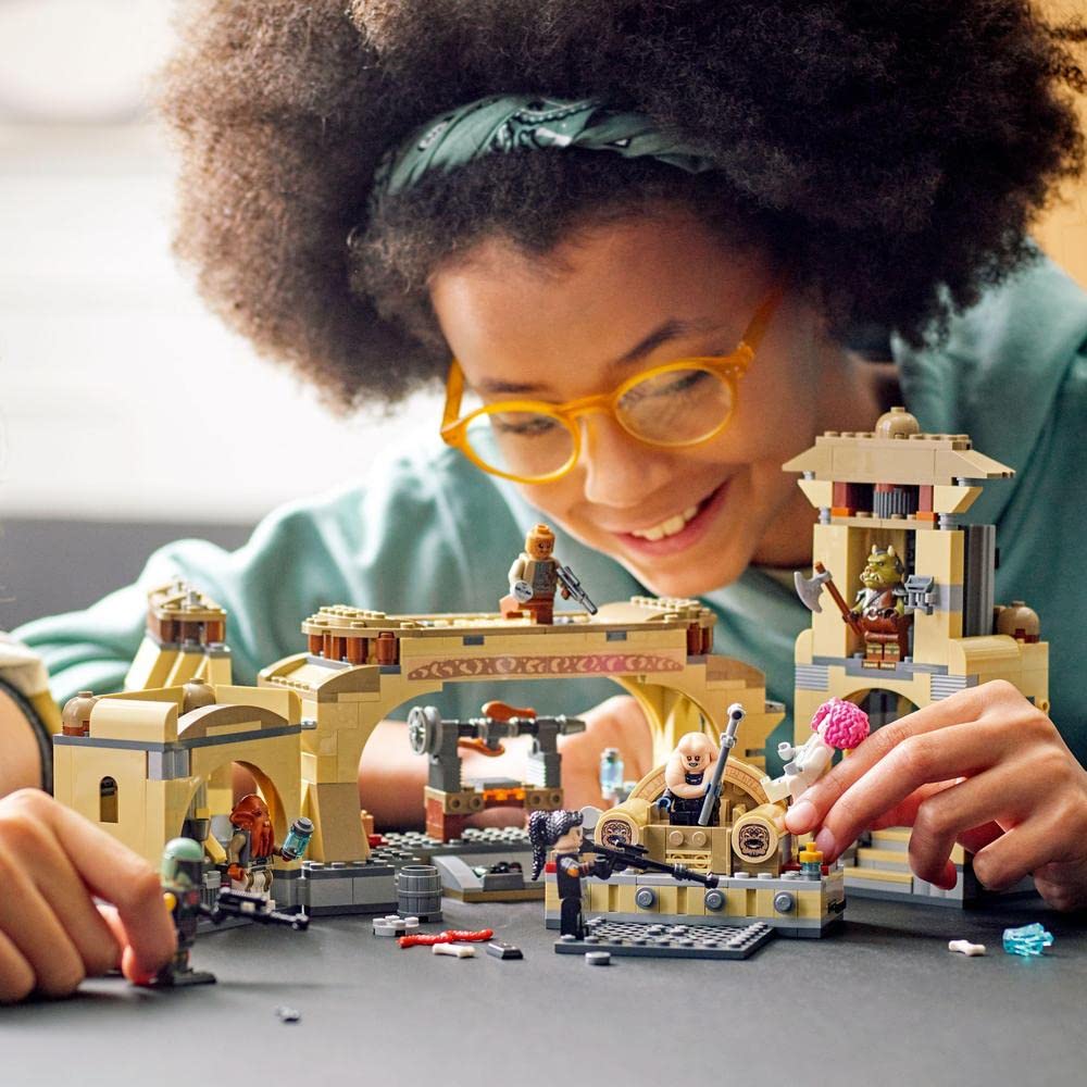LEGO Star Wars Boba Fett’s Throne Room Building Kit 75326, with Jabba The Hutt Palace and 7 Minifigures, Star Wars Building Set, Great Gift for Star