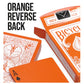 Magic Makers Orange Playing Cards Bicycle Deck