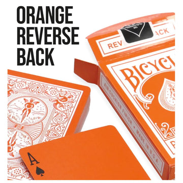 Magic Makers Orange Playing Cards Bicycle Deck
